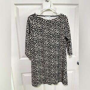 Joan Vass Animal Print Dress